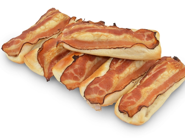 worstenbroodje met spek