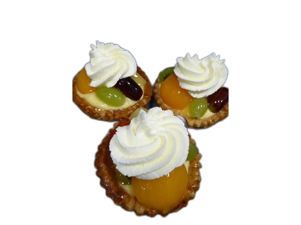 Vruchtenschelpje met slagroom