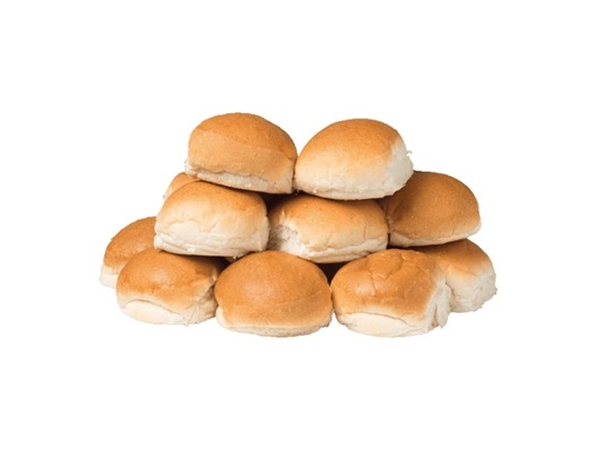 Mini broodjes wit rond